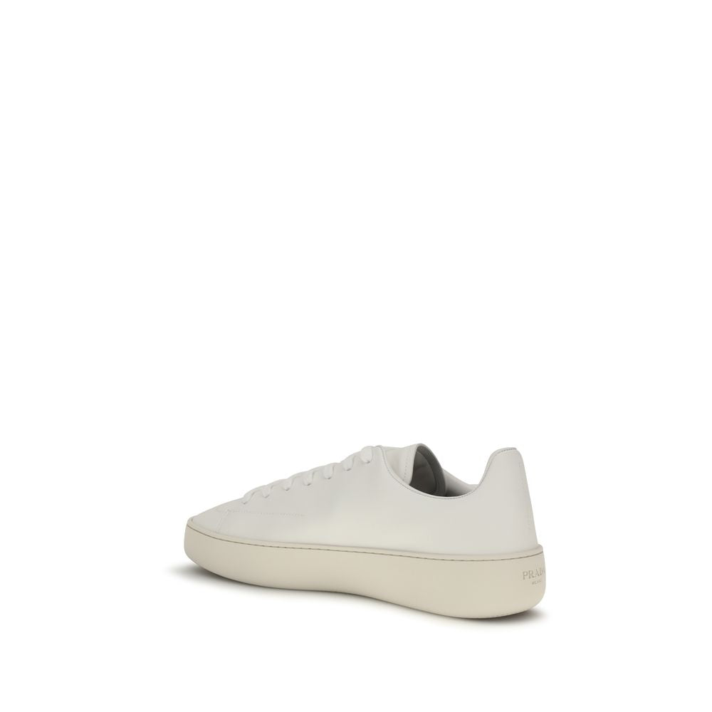 White Calf Leather Bos Taurus Low Top Sneakers
