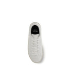 White Calf Leather Bos Taurus Low Top Sneakers