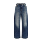 Blue Cotton Relaxed Fit Jeans