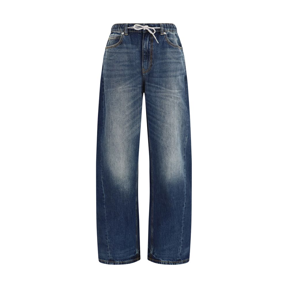Blue Cotton Relaxed Fit Jeans
