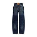 Blue Cotton Relaxed Fit Jeans