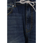 Blue Cotton Relaxed Fit Jeans
