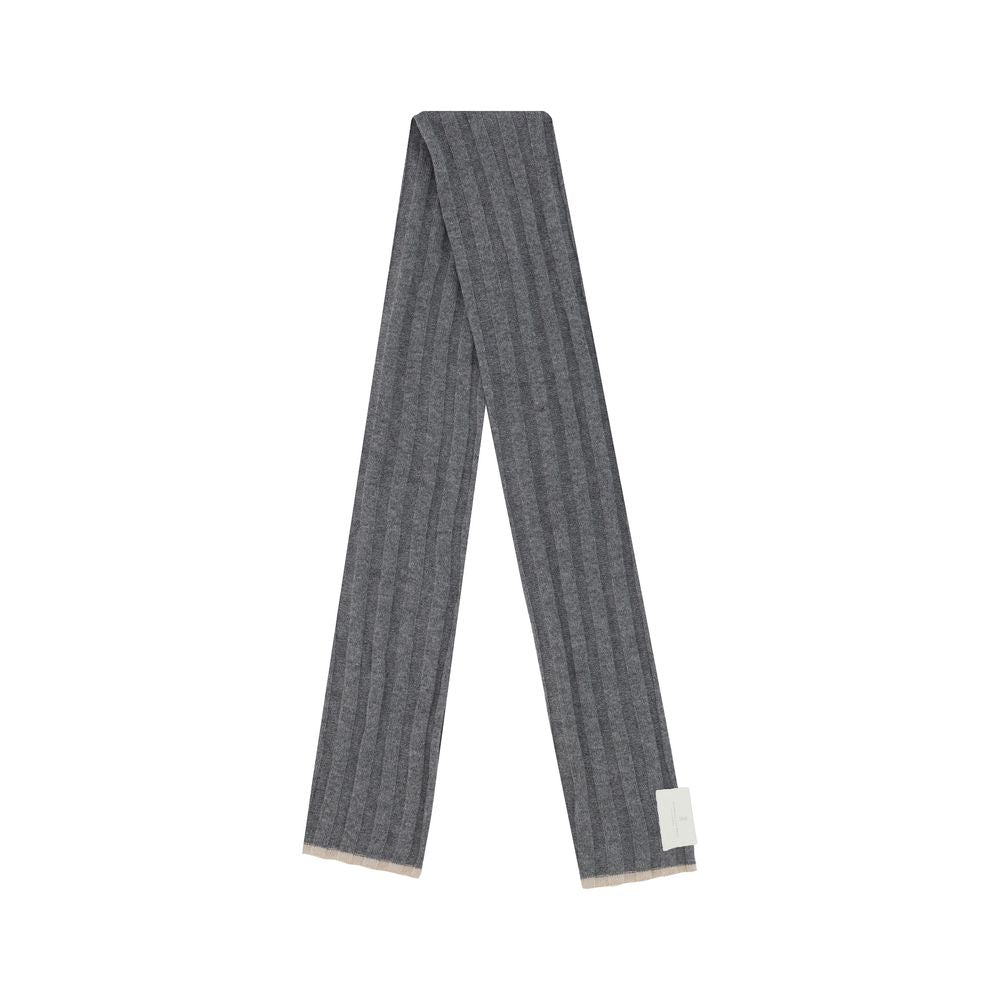 Gray Cashmere Scarf