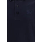 Blue Cotton Polo Shirt