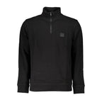 Black Cotton Men's Sweatshirt