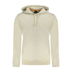 Beige Cotton Men Sweatshirt