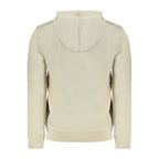Beige Cotton Men Sweatshirt