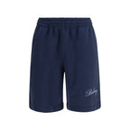 Blue Cotton Shorts