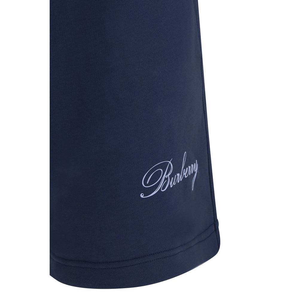 Blue Cotton Shorts