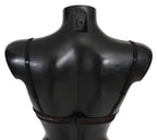 Black Leopard Nylon Push Up Bra Underwear