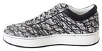 Silver Black Glitter Hawaii Sneakers