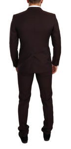 Bordeaux Wool MARTINI Slim Fit Suit