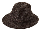 Gray Melange Blended Textured Tweed Hat