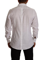 White GOLD Cotton Slim Fit Dress Formal Shirt