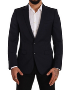 Dark Blue Single Breasted Coat MARTINI Blazer