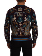 Bordeaux Cashmere DG Crown Embroidered Sweater