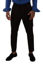 Bordeaux Wool Men Skinny Trouser Pants