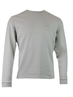 Beige Cotton Round Neck Sweatshirt