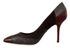 Multicolor Exotic Leather Heels Pumps Shoes