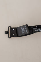 Black White Polka Dot 100% Silk Neck Papillon Tie