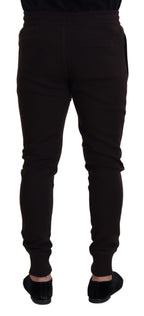 Brown Cashmere Trousers Bottoms Drawstring Pants