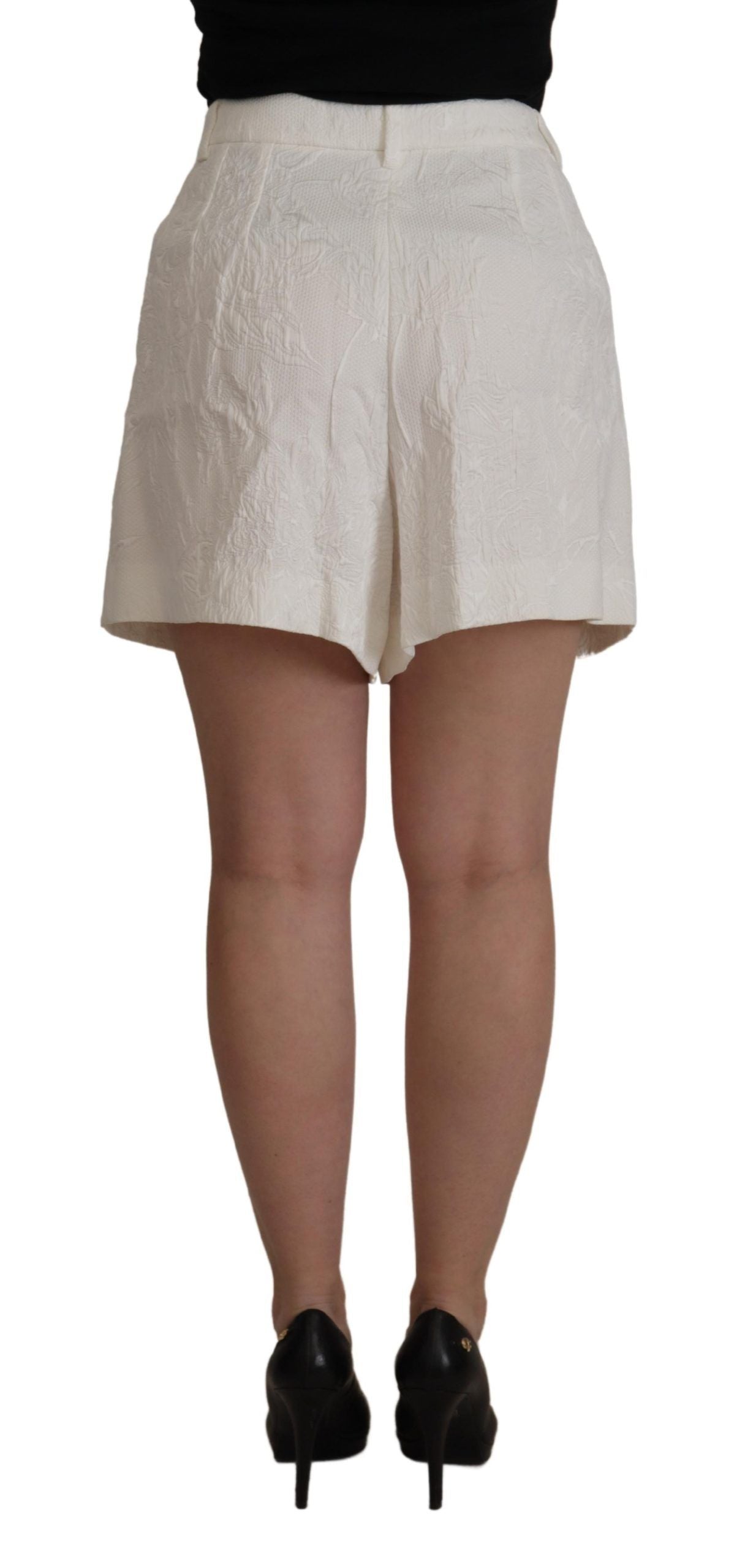 White High Waist Culotte Cotton Shorts