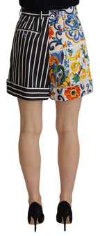 Multicolor Stripes Majolica Bermuda Shorts