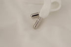 White Hoodie Pullover Embroidered Sweater