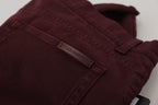 Bordeaux Cotton Stretch GOLD Denim Jeans