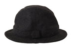 Gray Virgin Wool Logo Fedora Trilby Cappello Hat