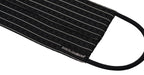 Black White Stripes Elastic Ear Strap One Size Face Mask