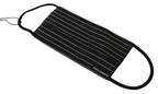 Black White Stripes Elastic Ear Strap One Size Face Mask