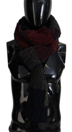 Multicolor Knitted Men Neck Wrap Shawl Scarf