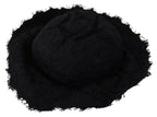 Black Cotton Wide Brim Shade Hat