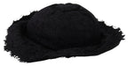 Black Cotton Wide Brim Shade Hat