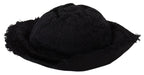 Black Cotton Wide Brim Shade Hat