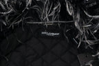 Black White Fur Shearling Full Zip Jacket