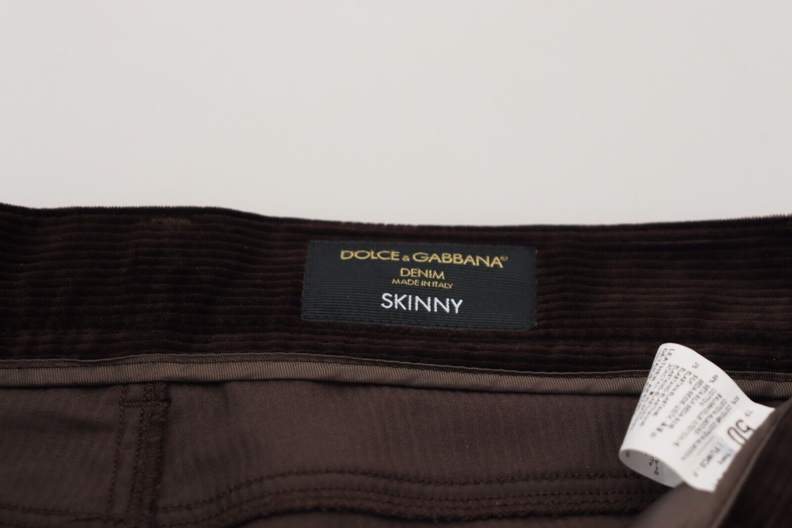 Brown Corduroy Men Casual Trouser Pants