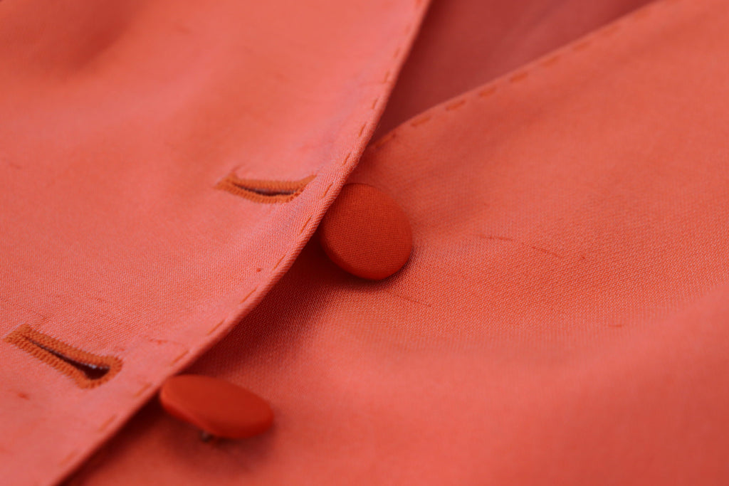 Orange Sleeveless Waistcoat Cropped Vest Top
