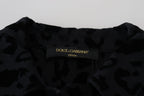 Black Leopard Long Sleeve Denim Cotton Jacket