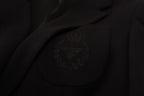 Black Wool Crown Slim Fit Jacket Blazer