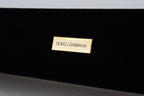 Black Velvet Logo Plaque Storage Bracelet Jewelry Box