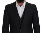 Gray MARTINI 3 Piece Slim Fit Suit