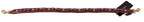 Red Exotic Leather Crystals Bag Shoulder Strap
