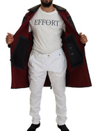 Black Trench Hooded Parka Cotton Jacket