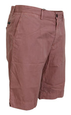 Pink Chinos Cotton Casual Mens Shorts