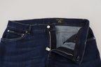 Dark Blue Cotton Denim SKINNY Jeans