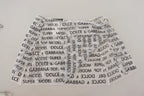 White Logo See Through A-line Mini Skirt