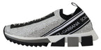 Silver Rhinestones Sorrento Sneakers Shoes