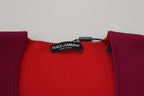 Multicolor Viscose Square Neck Pullover Sweater
